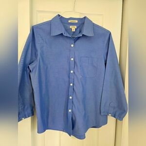 L.l. Bean Weinkle Free Oxford Shirt Sz. Medium Petite